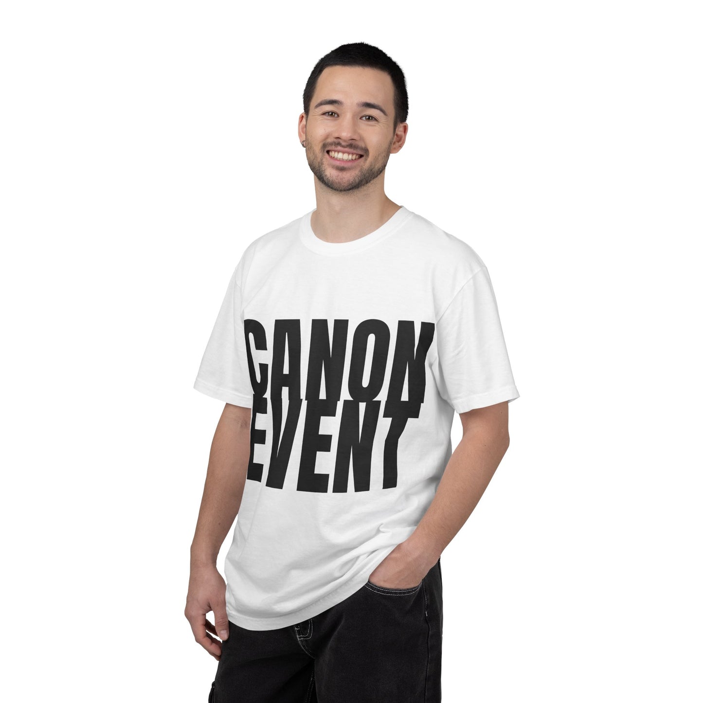 "Canon Event" Bold Text T-Shirt | Gen Z Trending Phrase, Minimal Graphic
